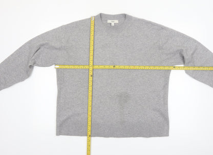 Marks and Spencer Womens Grey Wool Crew Neck Pullover Jumper L