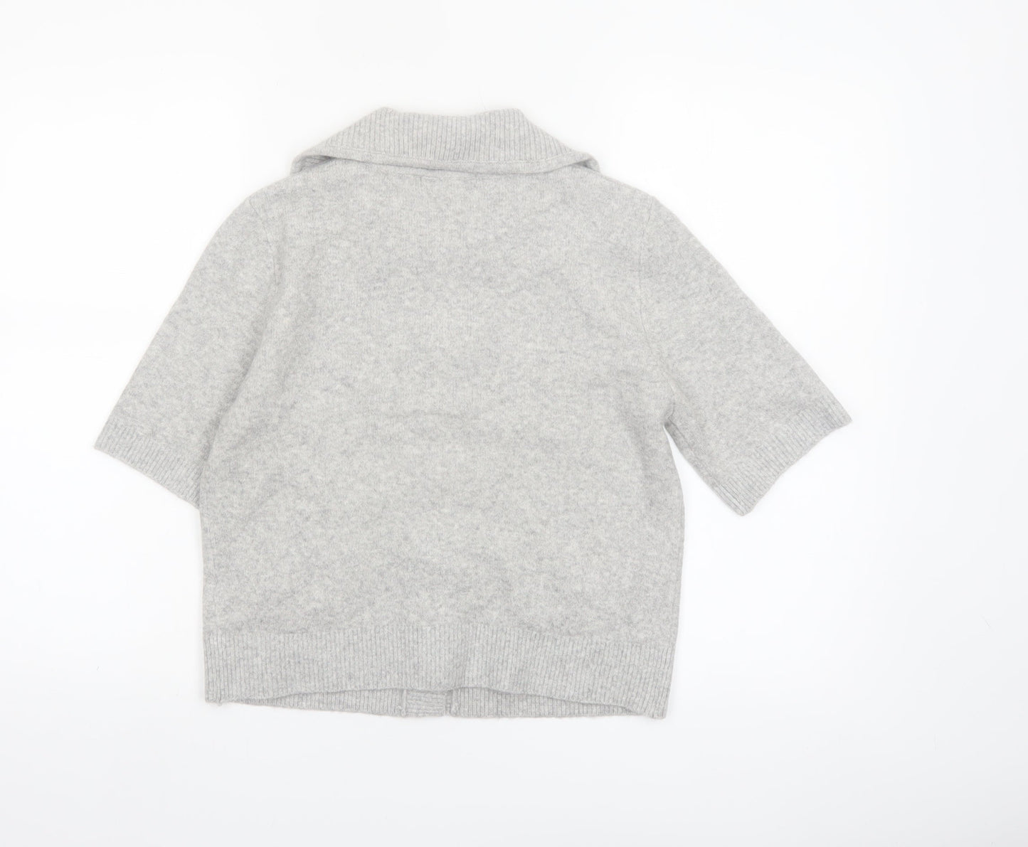 Marks and Spencer Women’s Grey Collared Knit Cardigan XS