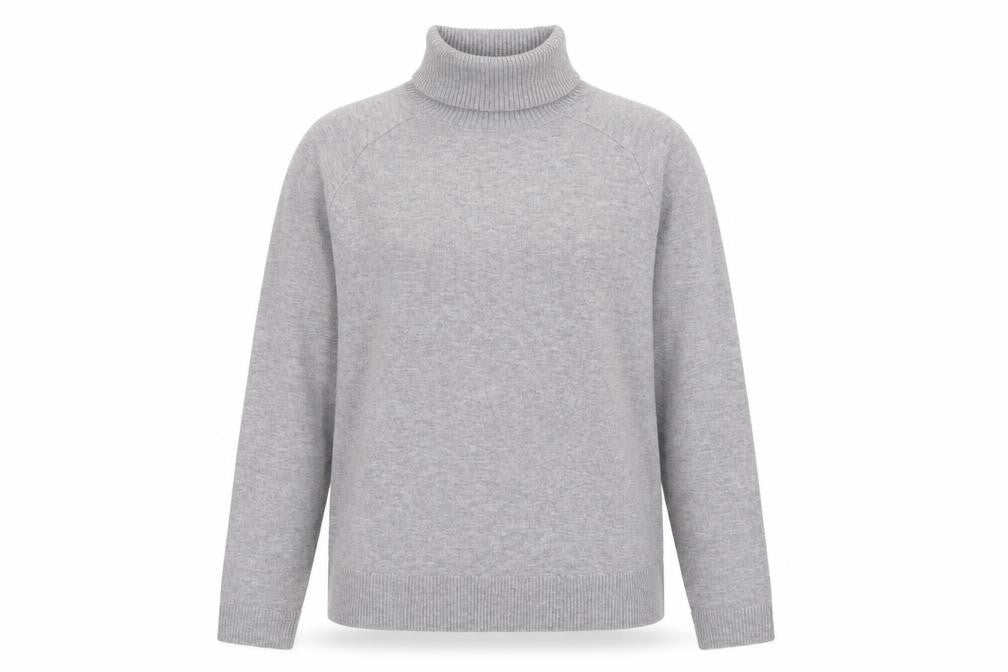 Marks & Spencer Womens Grey Roll Neck Jumper Size M