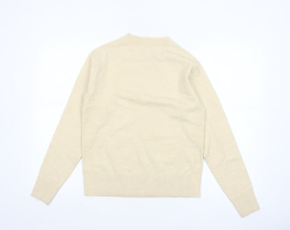 Marks and Spencer Women’s Beige XS Crew Neck Pullover Jumper