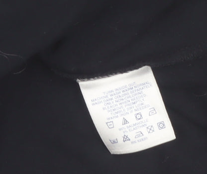 Lands' End Women's Black 1/2 Zip Fleece Sweatshirt Size M 10-12