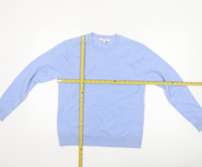 Marks and Spencer Women’s Blue Cashmere Crew Neck Jumper Size 10