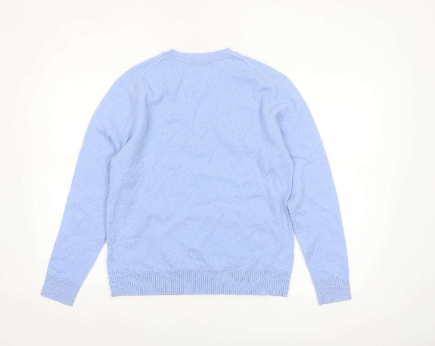 Marks and Spencer Women’s Blue Cashmere Crew Neck Jumper Size 10