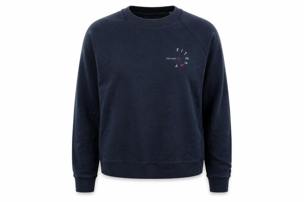 Jack Wills Womens Navy Blue Cotton Crew Neck Pullover Sweatshirt UK 10