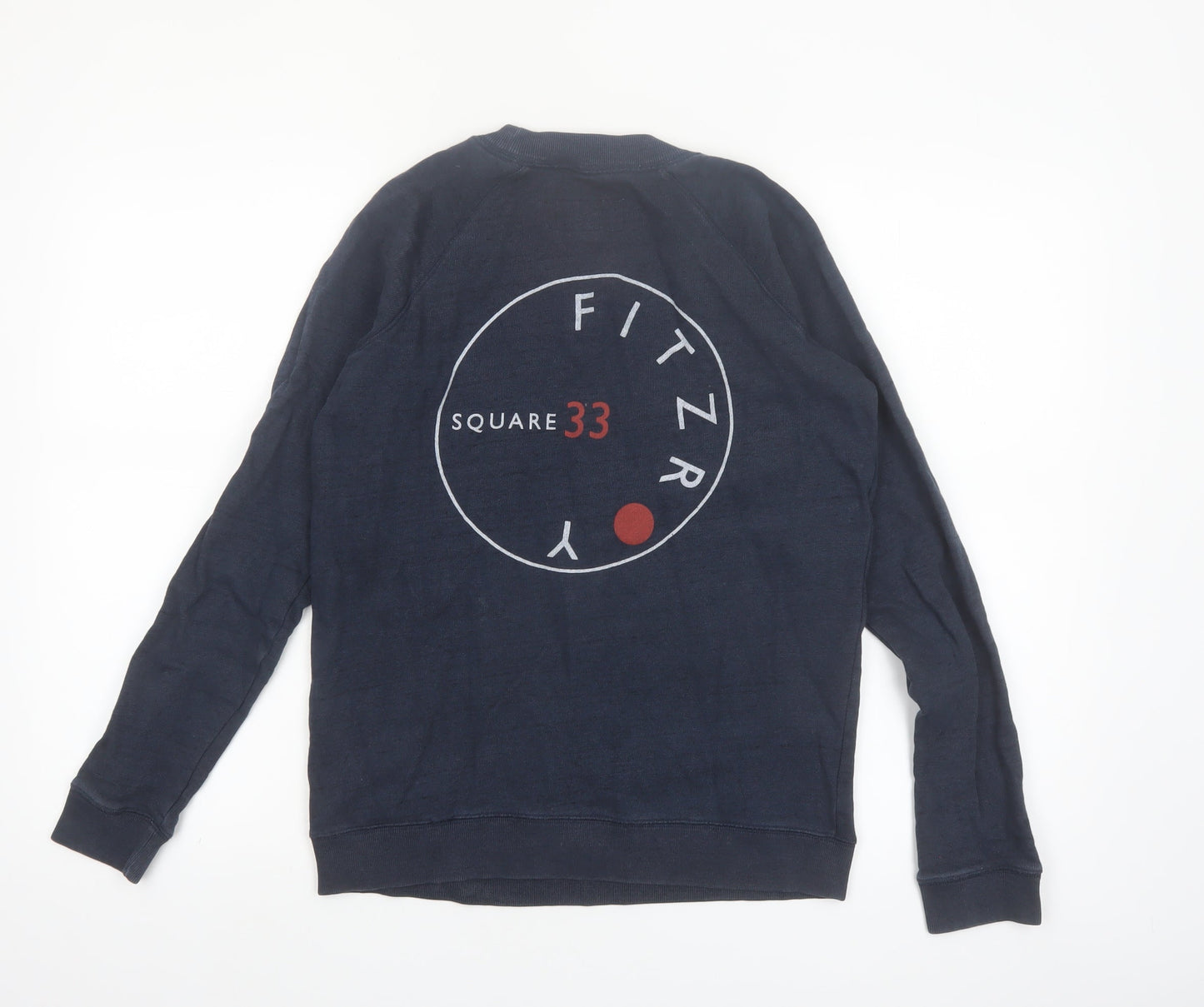Jack Wills Womens Navy Blue Cotton Crew Neck Pullover Sweatshirt UK 10