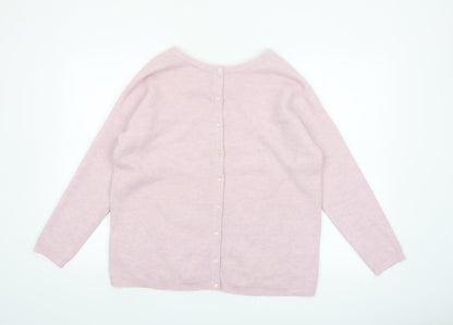 Joules Women’s Pink Button Back Knit Cardigan UK 16