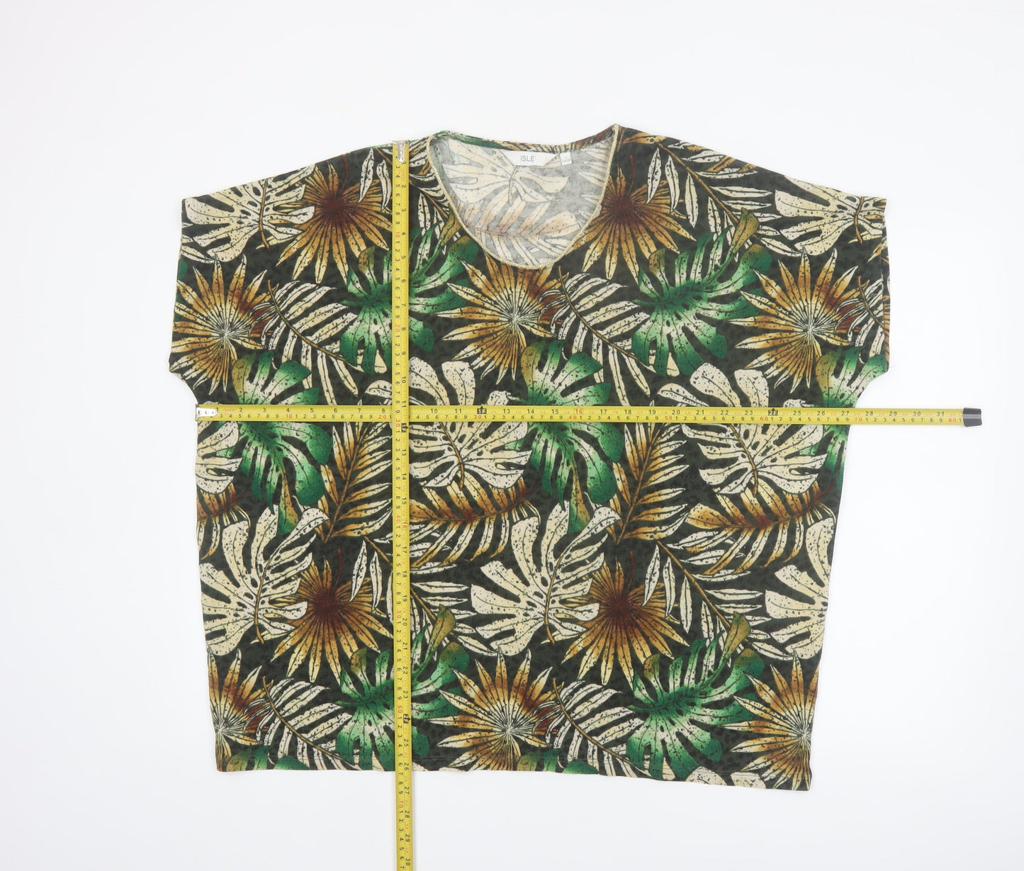Isle Women's Multicoloured Floral Tunic T-Shirt Size 18