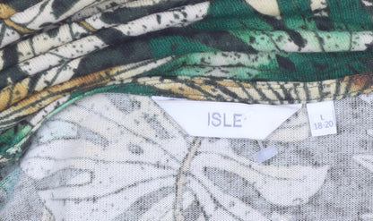 Isle Women's Multicoloured Floral Tunic T-Shirt Size 18