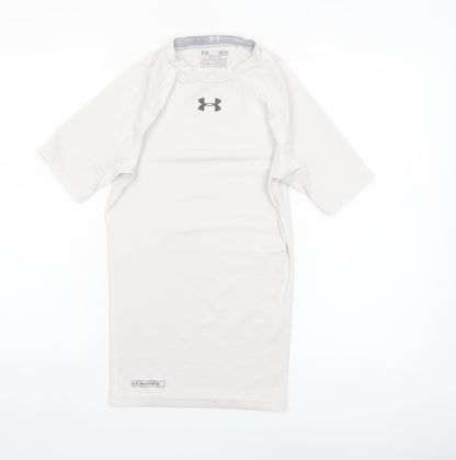 Under Armour Men's White Compression HeatGear T-Shirt Size S