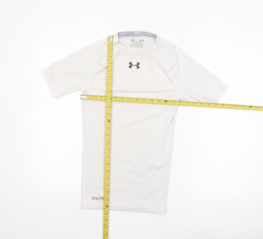 Under Armour Men's White Compression HeatGear T-Shirt Size S
