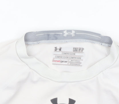 Under Armour Men's White Compression HeatGear T-Shirt Size S