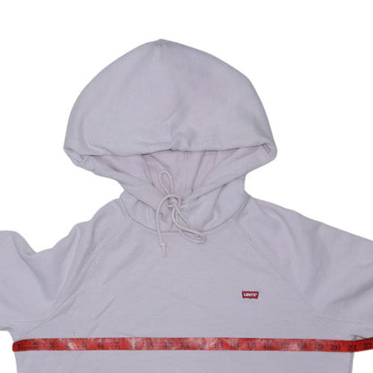 Levi's Womens XS Lilac Pullover Hoodie Cotton Blend Casual