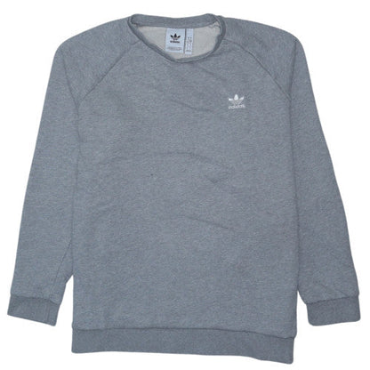 Adidas Men’s Grey 2XL Crew Neck Fleece Pullover Sweatshirt