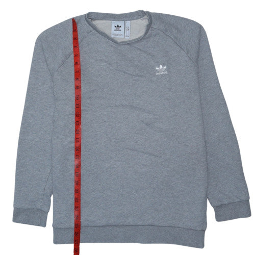 Adidas Men’s Grey 2XL Crew Neck Fleece Pullover Sweatshirt