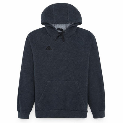 Adidas Men Grey Pullover Hoodie M Regular Fit Fleece Sportswear