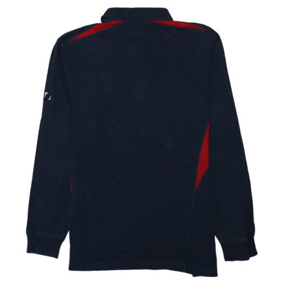 Nike England Rugby O2 Navy Long Sleeve Polo XL Men's Team Top
