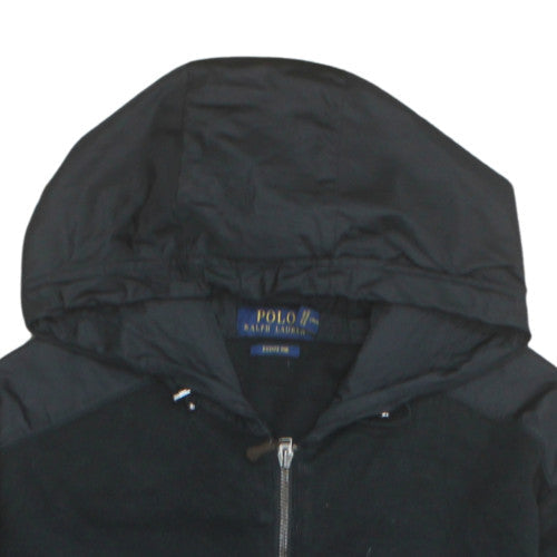Polo Ralph Lauren Men’s Black Full Zip Hoodie Size M Cotton Estate Rib