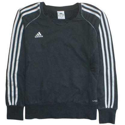 Adidas Womens Black Size 16 Pullover Crew Neck Sweatshirt