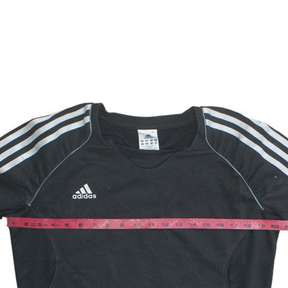 Adidas Womens Black Size 16 Pullover Crew Neck Sweatshirt