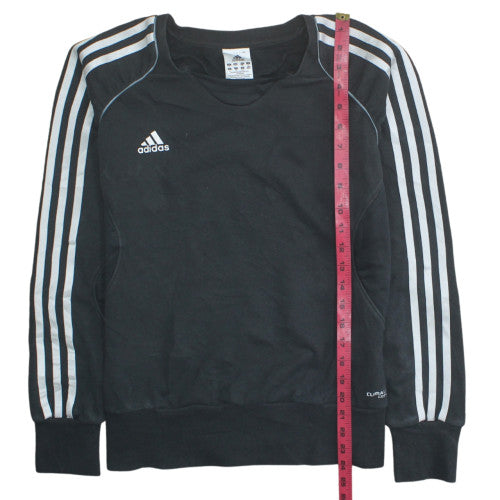 Adidas Womens Black Size 16 Pullover Crew Neck Sweatshirt