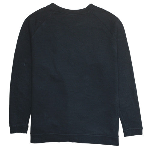 Nike Womens Black XL Crew Neck Pullover Sweatshirt with Logo Print