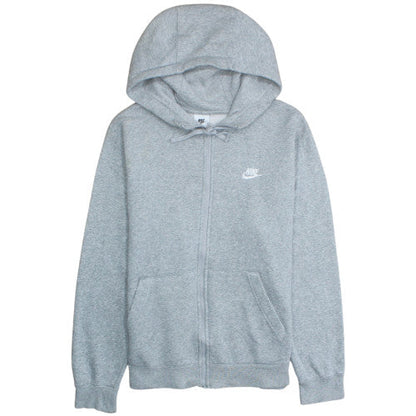 Nike Men's Grey Full Zip Fleece Hoodie Size M