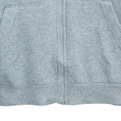 Nike Men's Grey Full Zip Fleece Hoodie Size M