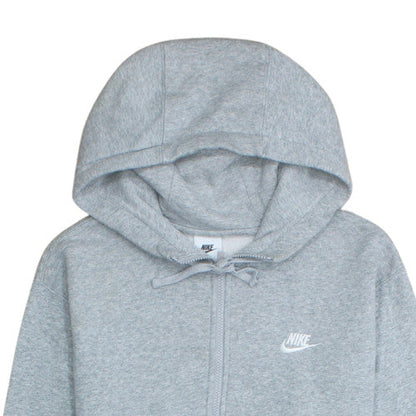 Nike Men's Grey Full Zip Fleece Hoodie Size M