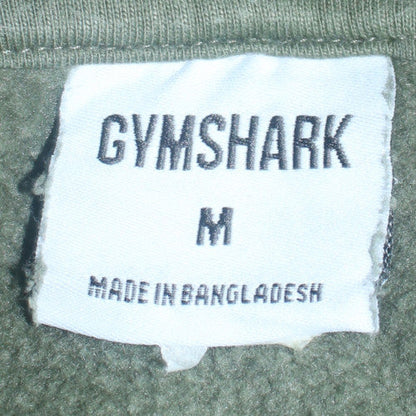 Gymshark Women's Green Pullover Hoodie Size M Cotton Blend Casual