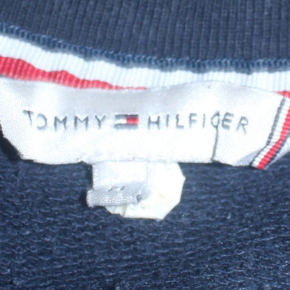 Tommy Hilfiger Womens Navy Sweatshirt Crew Neck Cotton Blend M