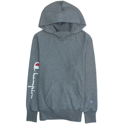 Champion Men's Grey Reverse Weave Pullover Hoodie Small