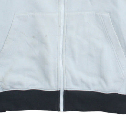 Nike Mens Black Grey Track Jacket Size M Full Zip Fleece