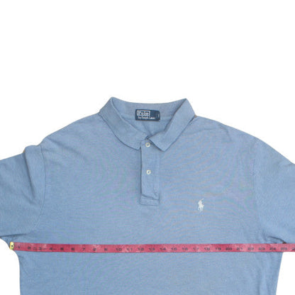 Ralph Lauren Men's Blue Long Sleeve Cotton Polo Shirt XL