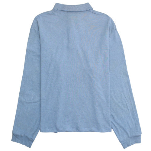Ralph Lauren Men's Blue Long Sleeve Cotton Polo Shirt XL