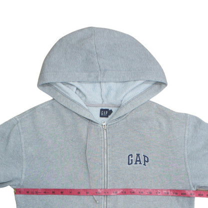 GAP Women’s Grey Full Zip Hoodie M Classic Logo Casual Sweatshirt