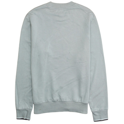 Fred Perry Men's Grey Crew Neck Cotton Sweatshirt Size L