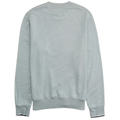Fred Perry Men's Grey Crew Neck Cotton Sweatshirt Size L