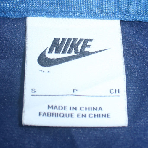 Nike Men's Blue Track Jacket Size S Full Zip Polyester Sportswear