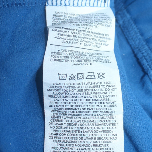 Nike Men's Blue Track Jacket Size S Full Zip Polyester Sportswear