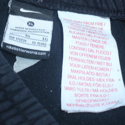 Nike Boys Black XL Jogger Sweatpants Fleece Elastic Waist Trousers