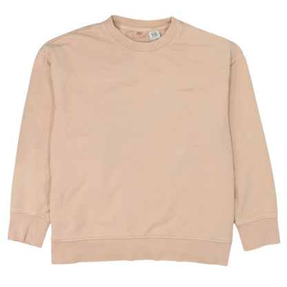 Levi's Womens Beige Crew Neck Long Sleeve Sweatshirt Size L
