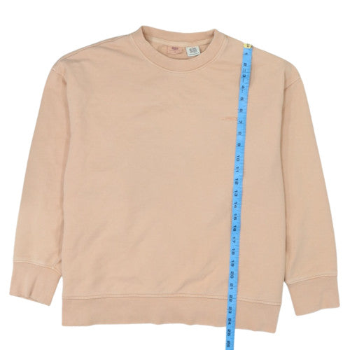 Levi's Womens Beige Crew Neck Long Sleeve Sweatshirt Size L