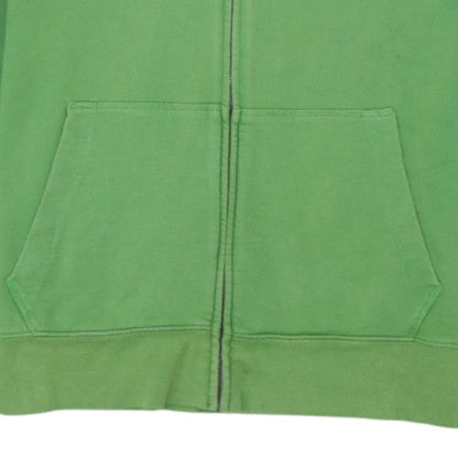GAP Women Green Full Zip Hoodie Medium 100% Cotton Casual