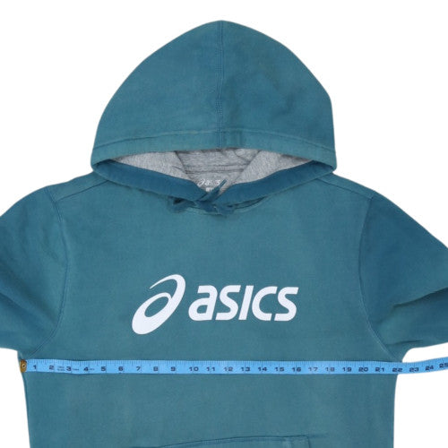 Asics Men's Blue Pullover Hoodie L Sports Fleece Sweatshirt