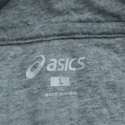 Asics Men's Blue Pullover Hoodie L Sports Fleece Sweatshirt