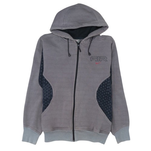 Nike Men's Grey Full Zip Air Hoodie Size M Sports Fleece