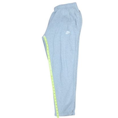 Nike Men’s Grey Fleece Sweatpants L Regular Fit Casual Trousers