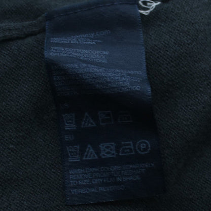Tommy Hilfiger Men's Black V-Neck Cotton Pullover Jumper M