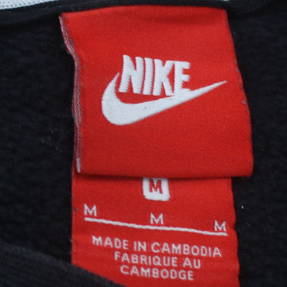 Nike Women's Black Cotton Blend Crew Neck Pullover Sweatshirt M