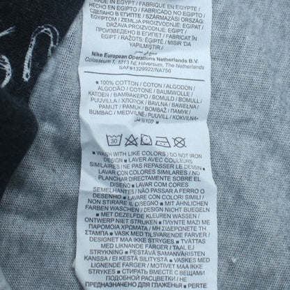 Nike Men's Black XS Graphic Print Crew Neck Cotton T-Shirt